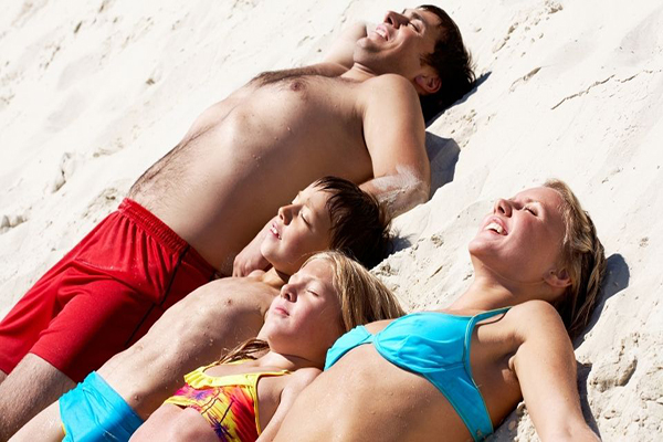 Sunbathing and Relaxation